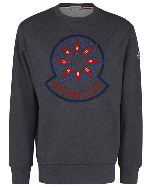 Rundhals-Sweatshirt mit Ski-Logo-Stickerei MONCLER