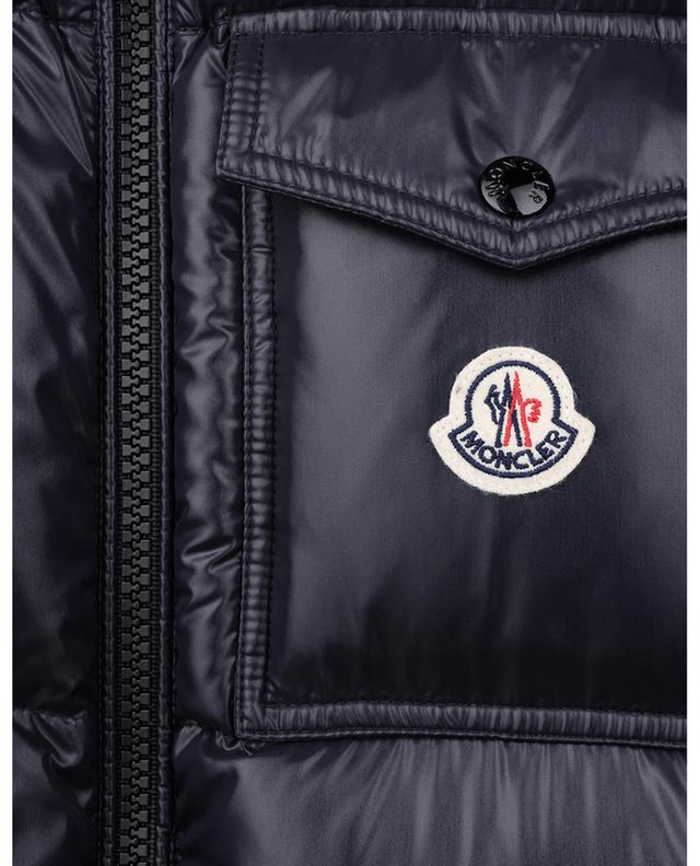 Montbeliard short nylon down jacket with blue-white-red detailing MONCLER