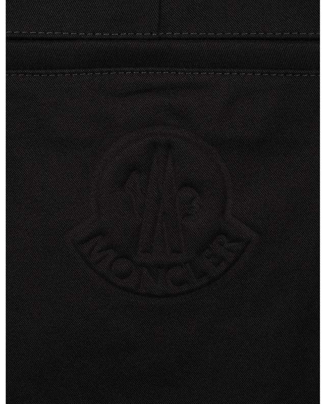 Slim fit gabardine trousers with zippered pocket MONCLER