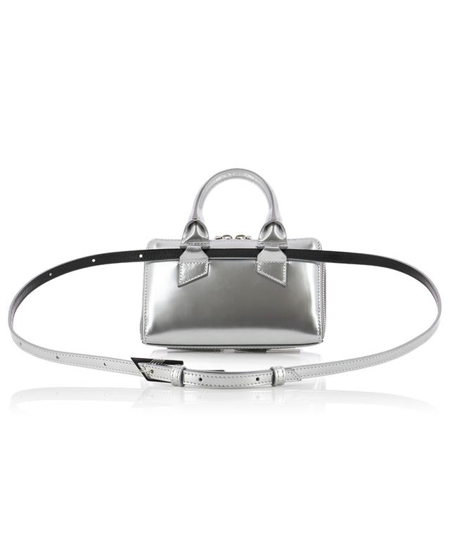 Friday Mini silver leather handbag THE ATTICO