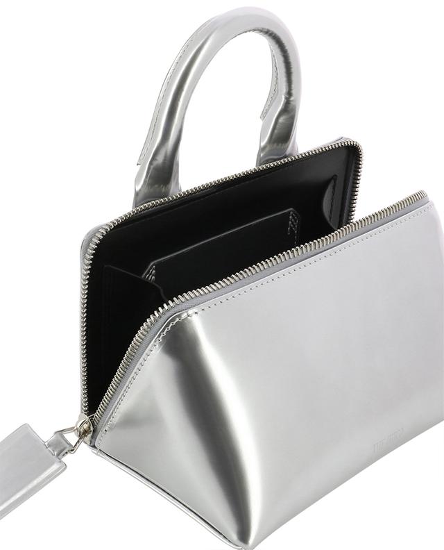 Friday Mini silver leather handbag THE ATTICO