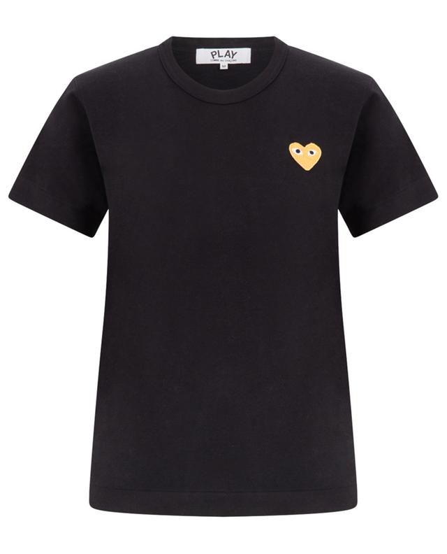 Besticktes Kurzarm-T-Shirt Golden Heart COMME DES GARCONS PLAY
