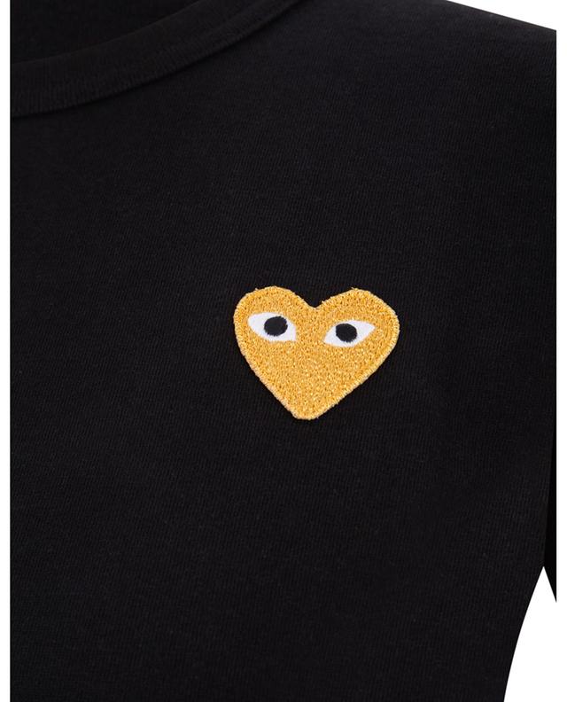 Besticktes Kurzarm-T-Shirt Golden Heart COMME DES GARCONS PLAY