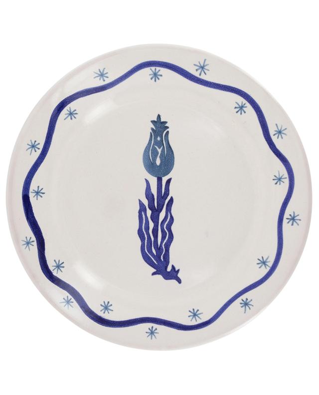 Suzani Tulip ceramic dinner plate EMPORIO SIRENUSE POSITANO
