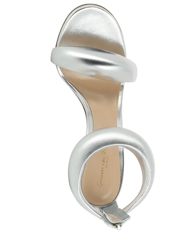 Bijoux 105 heeled metallic leather sandals GIANVITO ROSSI