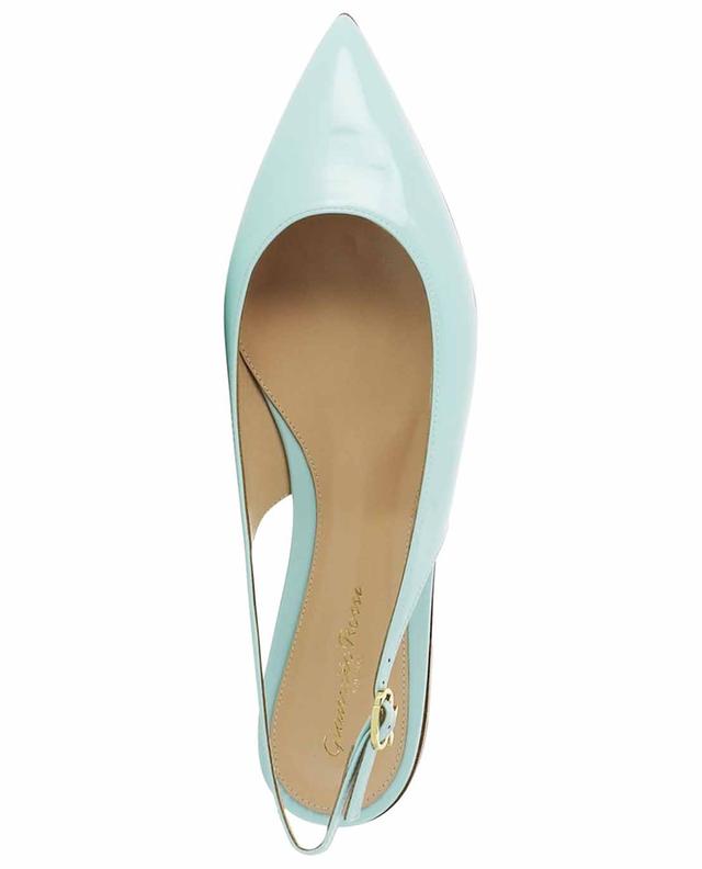 Ribbon Sling 05 slingback ballet flats in patent leather GIANVITO ROSSI