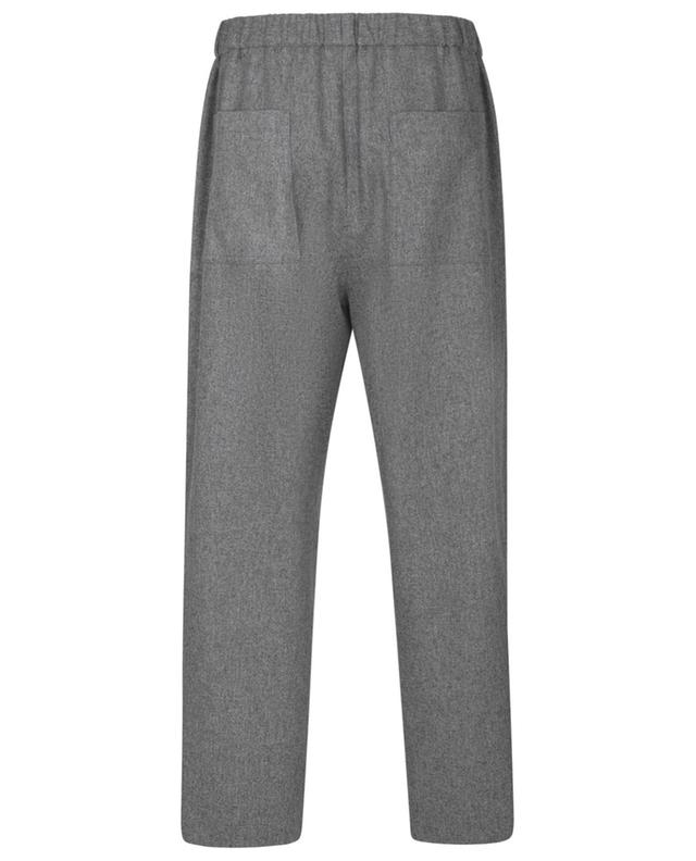 Wool flannel straight-leg trousers JIL SANDER