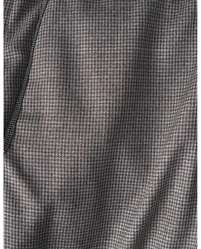 Pantalon slim en laine vierge à carreaux Gubbio FABIANA FILIPPI