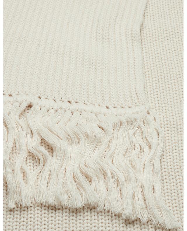 Écharpe en maille de laine mérinos côtelée FABIANA FILIPPI