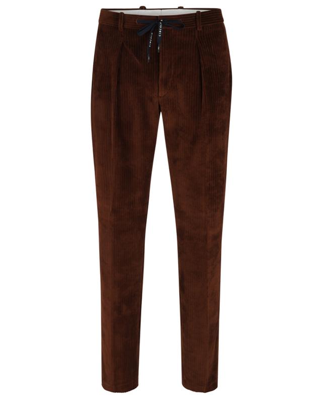 Pantalon à pinces en velours côtelé CIRCOLO 1901