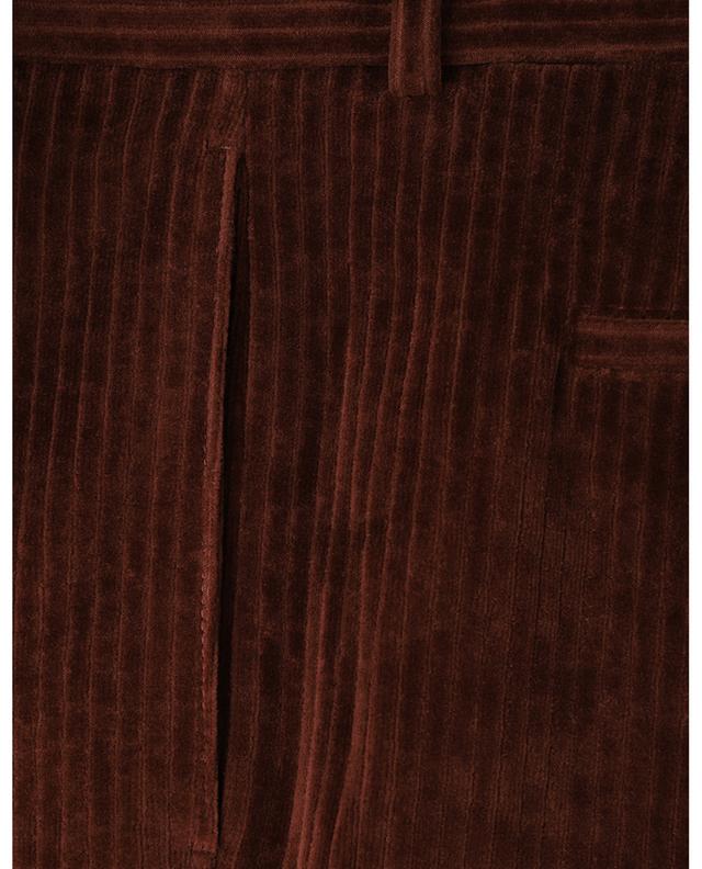 Pantalon à pinces en velours côtelé CIRCOLO 1901