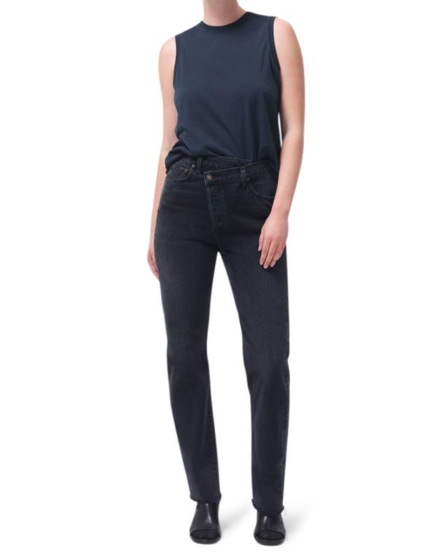 Criss Cross In The Shambles organic cotton straight-fit jeans AGOLDE