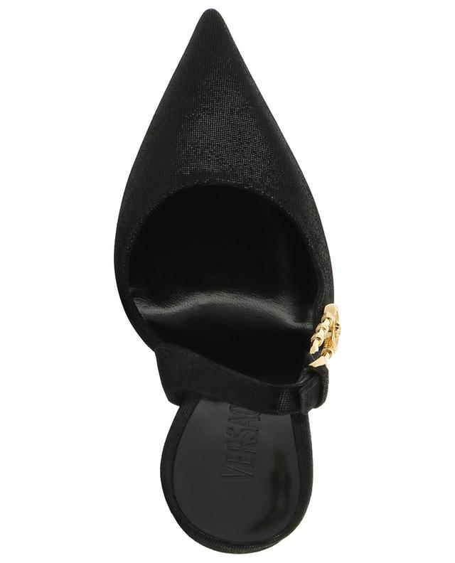 Safety Pin 110 suede sling-back pumps VERSACE
