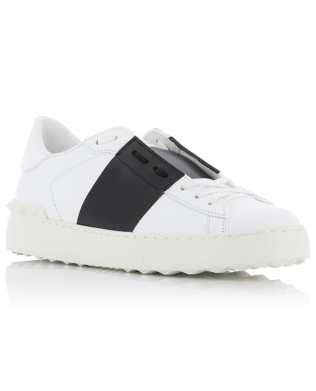 godkende Stationær Persona VALENTINO Open low-top lace-up sneakers in calfskin - Bongenie Grieder