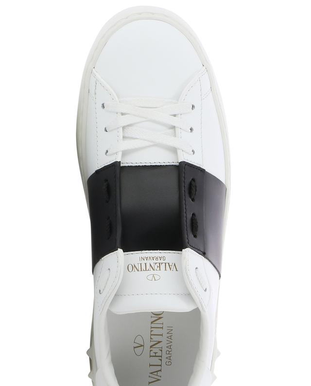 Open low-top lace-up sneakers in calfskin VALENTINO