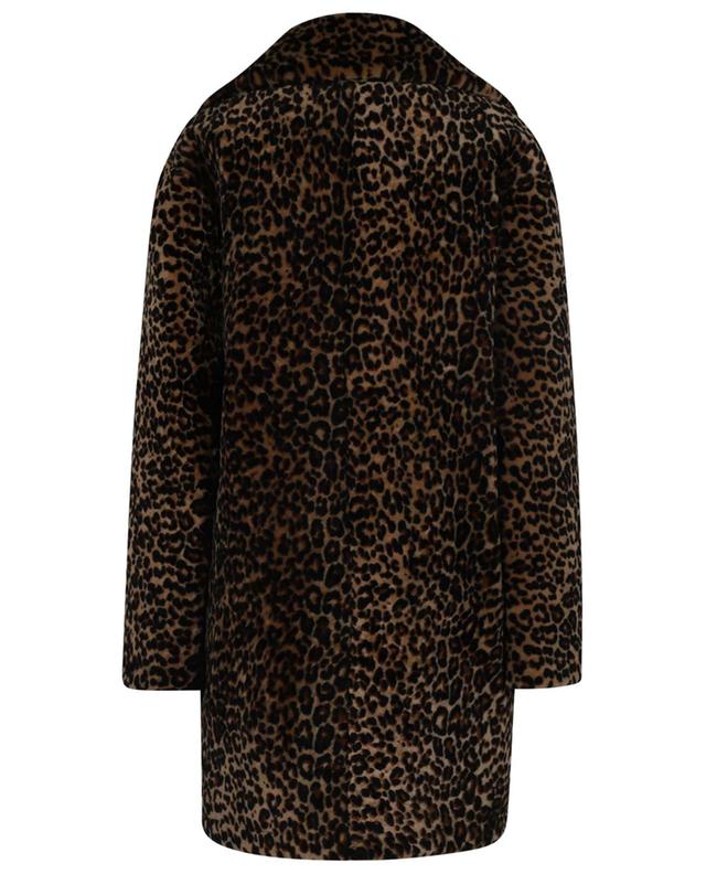Daphne leopard printed lamb fur coat TAGLIATORE