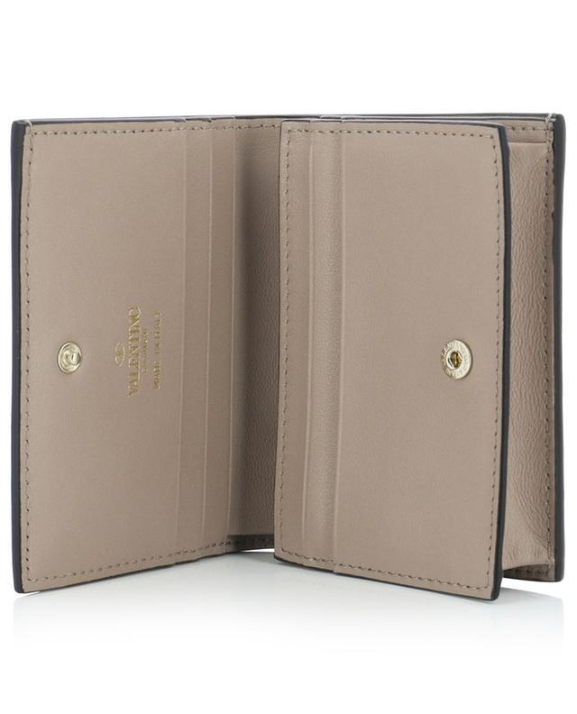 Kompakte Brieftasche aus Kalbsleder Rockstud VALENTINO