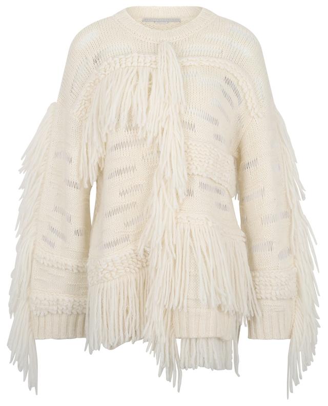 Pullover Rundhalsausschnitt aus Alpakawolle und Wolle Airy Texture STELLA MCCARTNEY