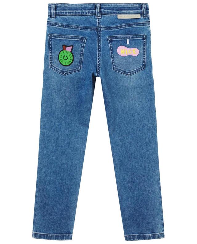 Apples and Worms patch adorned boy&#039;s jeans STELLA MCCARTNEY KIDS
