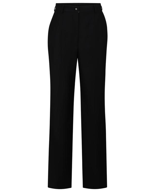 Tuxedo wide-leg high-rise wool twill trousers DOLCE &amp; GABBANA