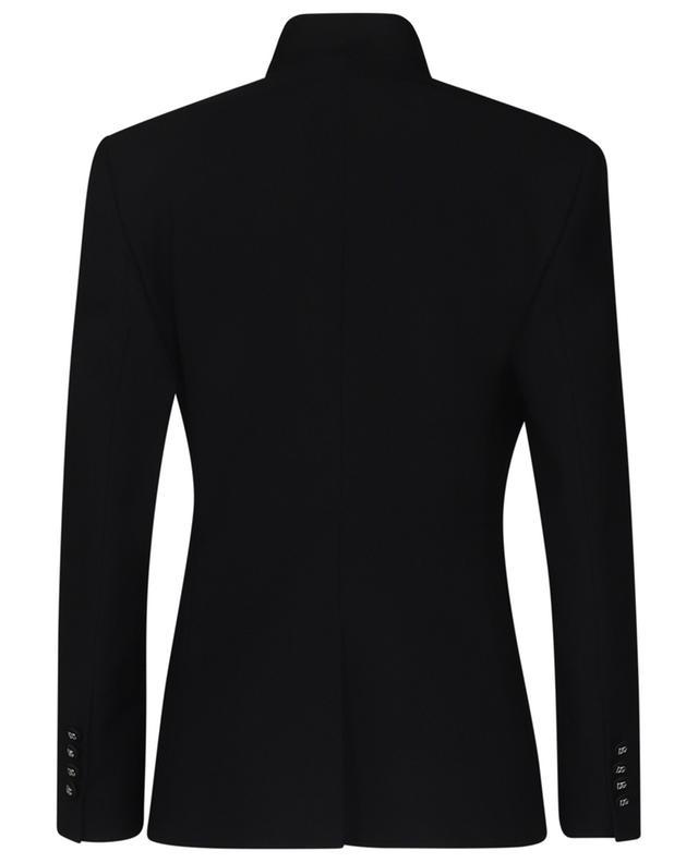 Single-breasted wool blazer with stand collar DOLCE &amp; GABBANA