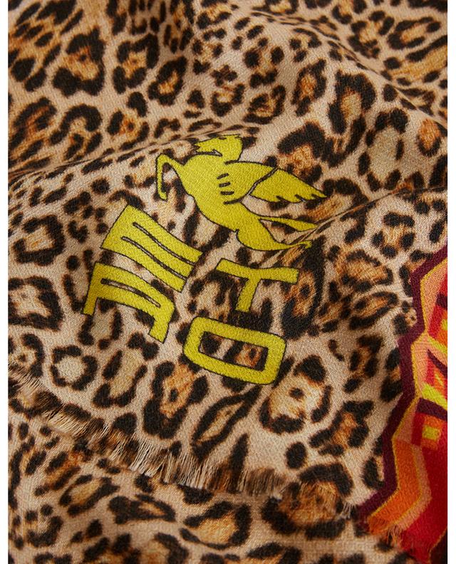 Schal aus Kaschmir und Seide mit Leopardenprint Shaal-Nur ETRO
