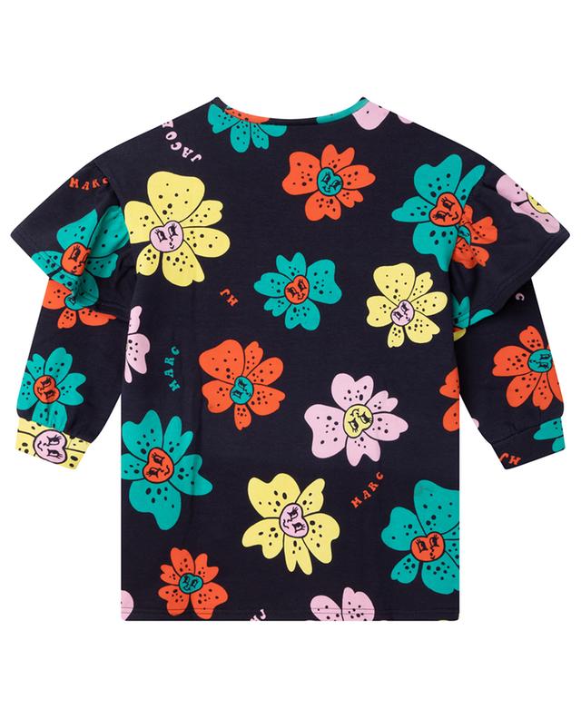 Ruffled girl&#039;s floral sweat dress THE MARC JACOBS