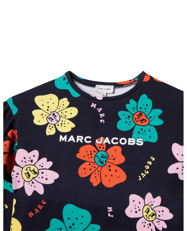 Ruffled girl&#039;s floral sweat dress THE MARC JACOBS
