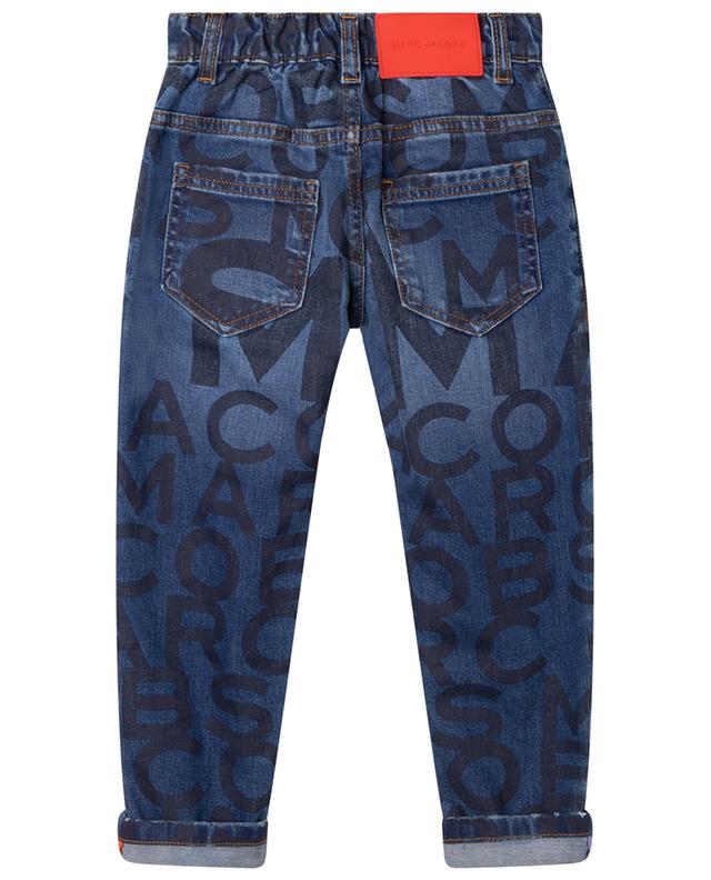 Logo printed children&#039;s cotton carrot jeans THE MARC JACOBS