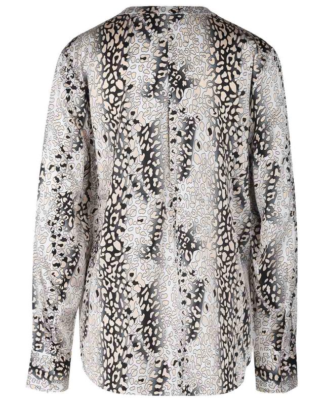 Animal print adorned satin blouse HERZEN&#039;S ANGELEHEIT