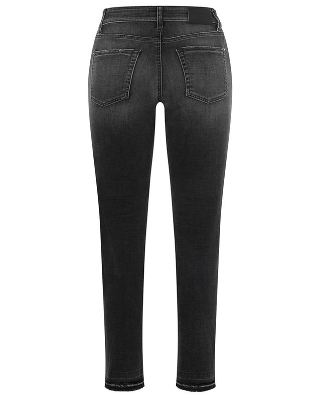 Pina chain adorned frayed slim fit jeans CAMBIO
