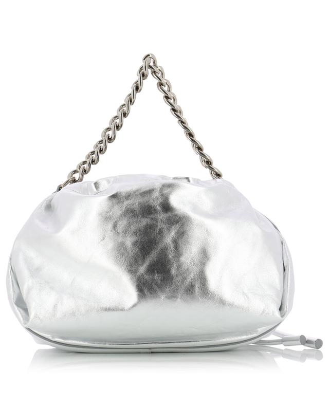The Ball Bundle silver nappa leather shoulder bag ALEXANDER MC QUEEN