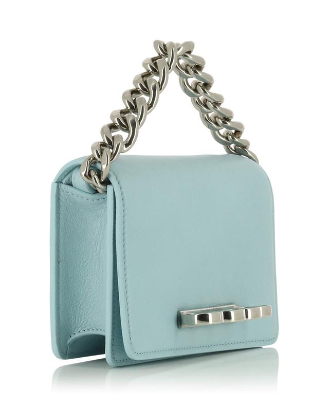 Four Ring With Chain grained leather mini shoulder bag ALEXANDER MC QUEEN