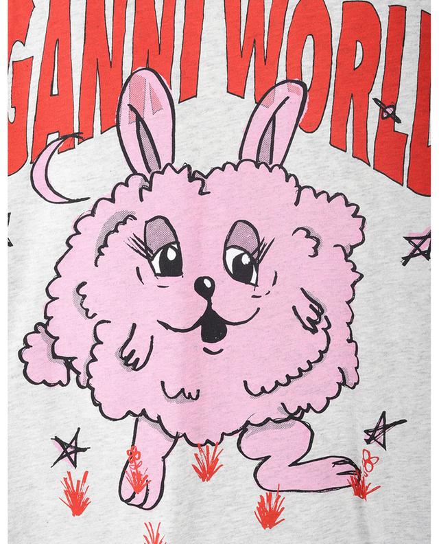 T-shirt à manches courtes imprimé Bunny GANNI
