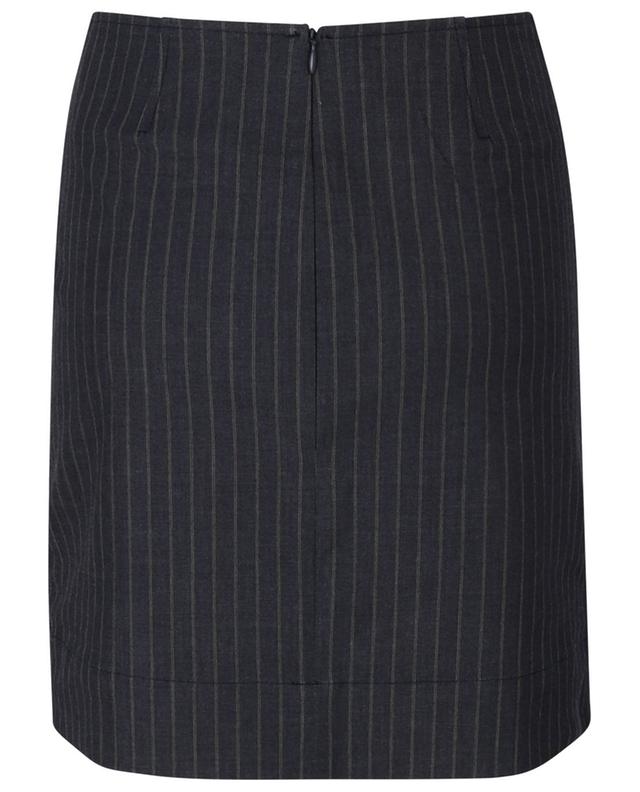 Gathered pinstripe mini skirt GANNI