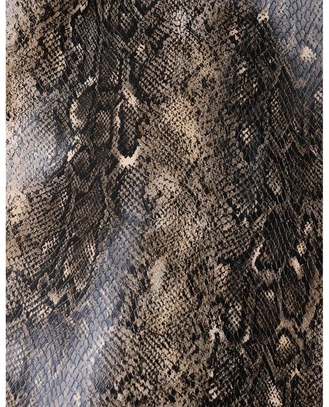 Snake print faux leather wrap skirt GANNI