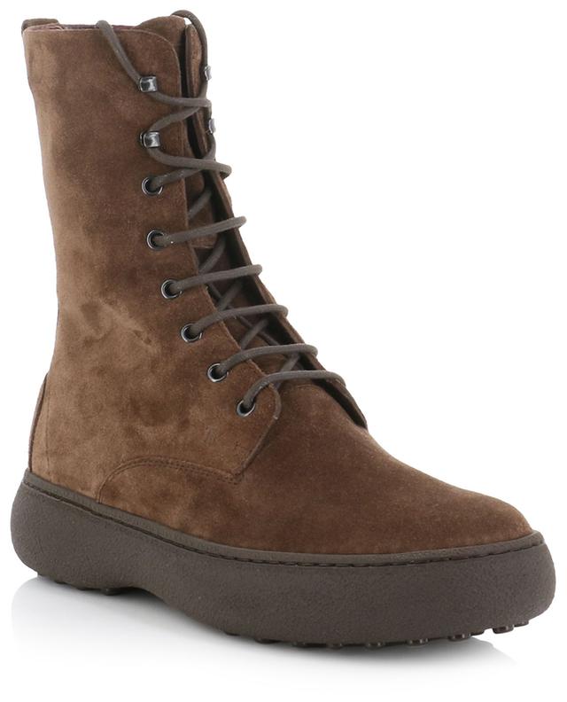 Winter Gommino lace-up ankle boots in suede TOD&#039;S