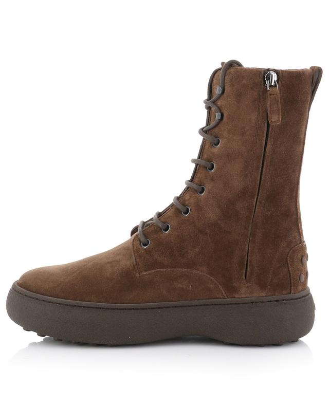 Winter Gommino lace-up ankle boots in suede TOD&#039;S