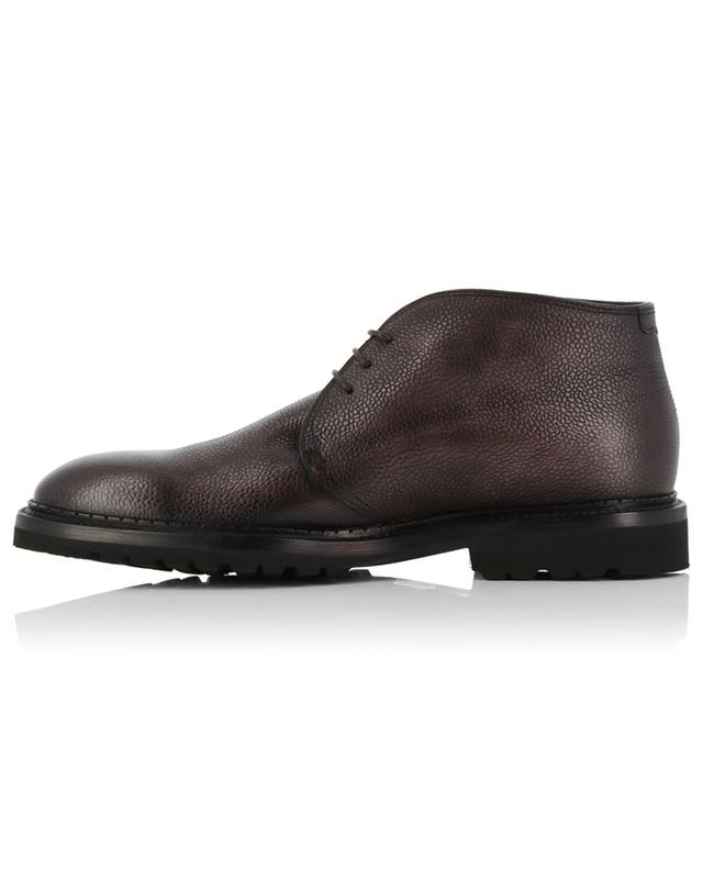 Grained leather lined high-rise lace-up shoes BARRETT