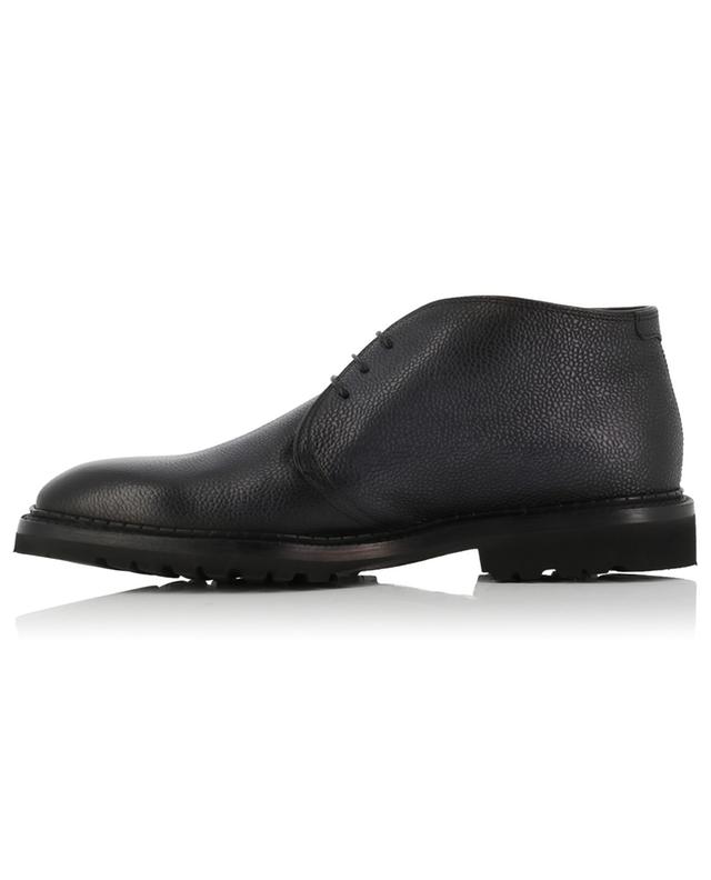 Grained leather lined high-rise lace-up shoes BARRETT