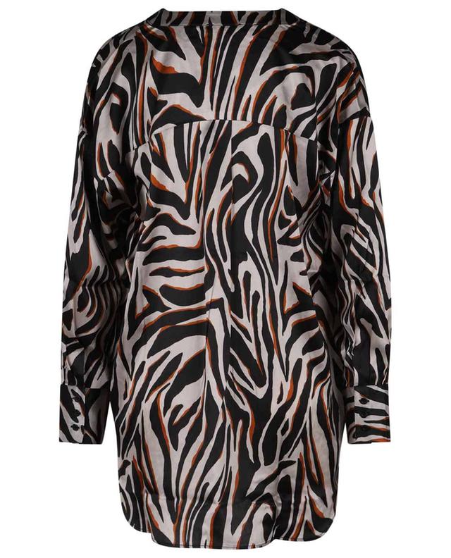 Zebra print silk long-sleeved blouse CHARLOTTE SPARRE