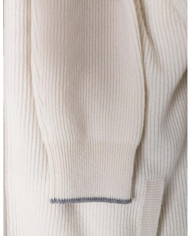 Cashmere zip-up stand-up collar cardigan FEDELI