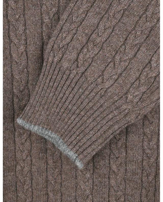 Suvretta cable knit half-zip collar cashmere jumper FEDELI