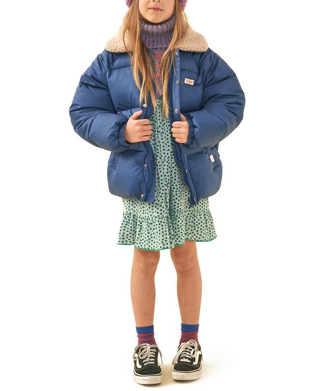 Sherpa collar children&#039;s quilted jacket TINYCOTTONS