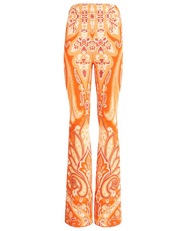 Flared jacquard knit trousers ETRO