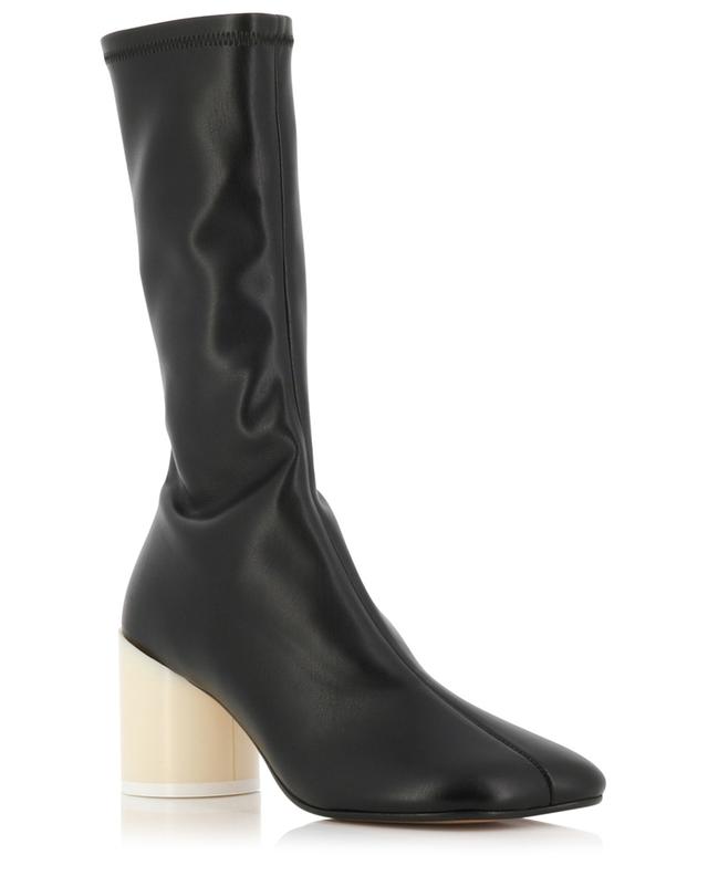 Faux leather heeled boots MM6