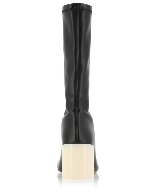 Faux leather heeled boots MM6