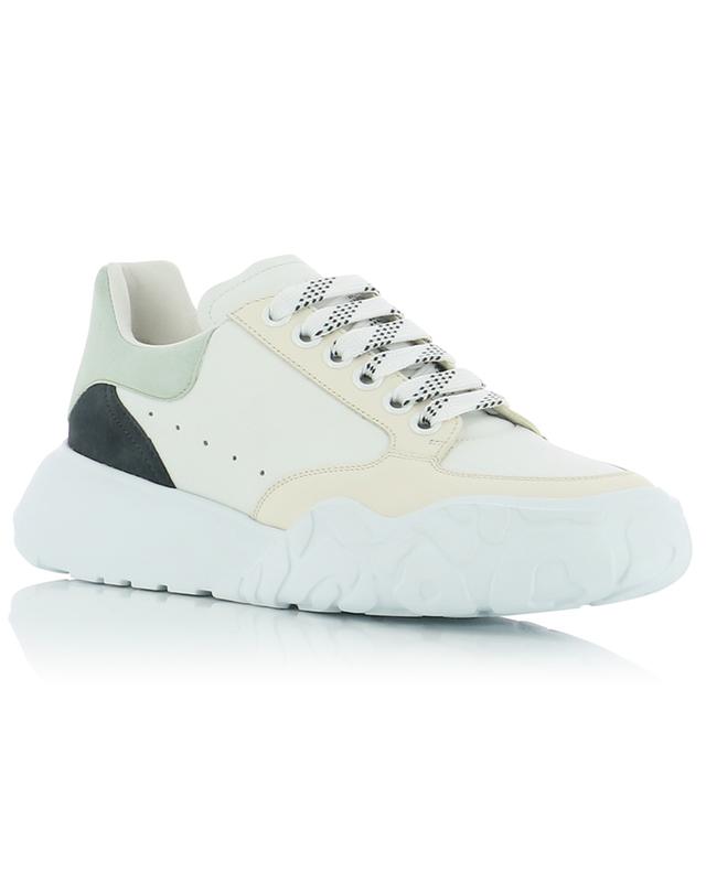Court multicolour low-top sneakers in smooth leather and suede ALEXANDER MC QUEEN