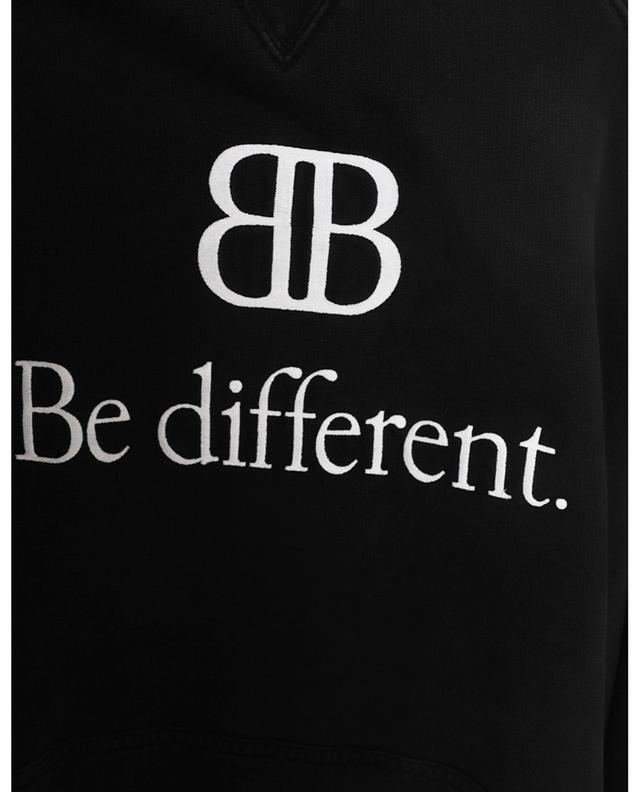 Be Different Patched T-shirt embroidered distressed sweatshirt BALENCIAGA