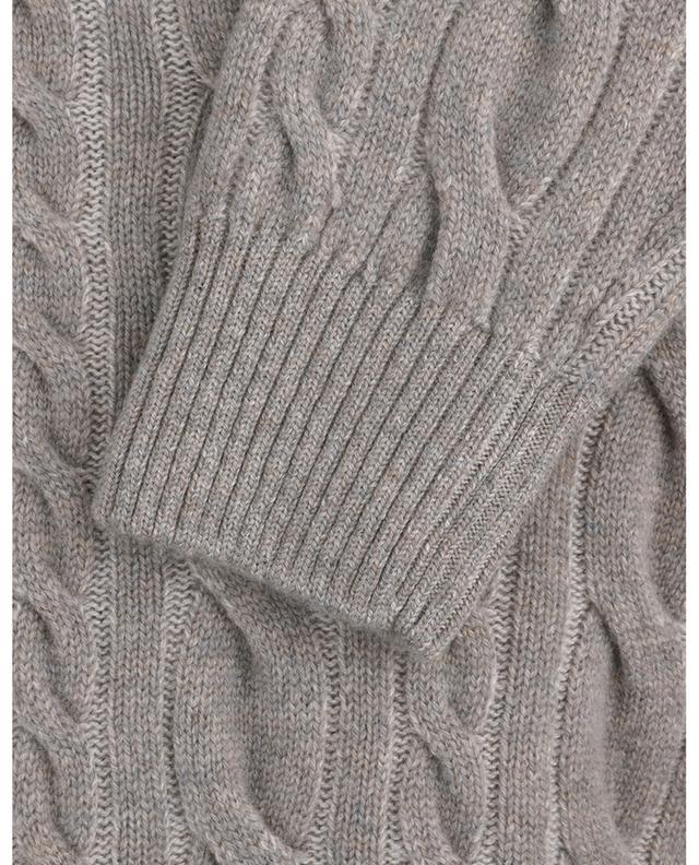 Cable knit cashmere crewneck jumper GRAN SASSO